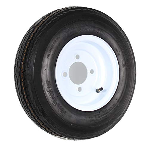 eCustomrim Trailer Tire Rim Assembly 480-8 4.80-8 Load Range C 4 Lug White