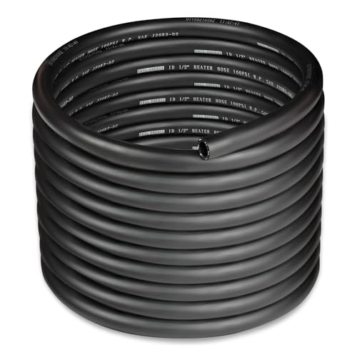 EVIL ENERGY 1/2" Heater Hose Coolant Radiator Straight 100PSI SAE 20R3 25FT Black - size: 1/2 25FT