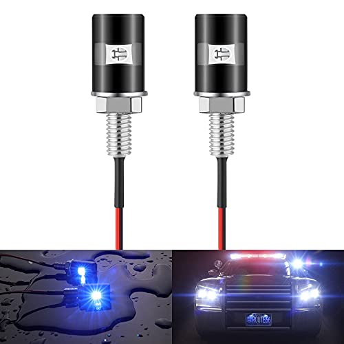 RUPSE 2ps License Plate Light,12V Waterproof LED Bulb (Blue) - color: Blue