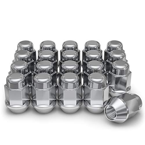White Knight 1706S-20AM M12x1.25 Lug Nuts, Bulge Acorn Chrome Lug Nuts 12x1.25, Pack of 20, Steel - size: 20 Pack