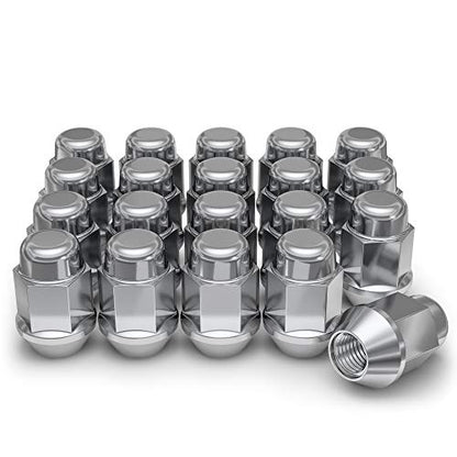 White Knight 1706S-20AM M12x1.25 Lug Nuts, Bulge Acorn Chrome Lug Nuts 12x1.25, Pack of 20, Steel - size: 20 Pack