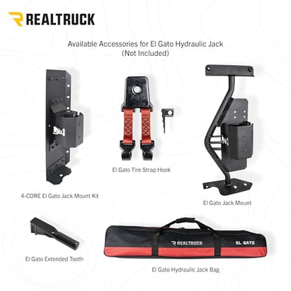 Go Rhino XG-RJ50010B El Gato EG1 Hydraulic High-Lift Recovery Jack, Black