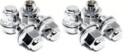 Set of 4 12x1.5 Veritek Mag OEM Factory Washer Style Chrome Lug Nuts for Toyota Tacoma 4 Runner SR5 Pre-Runner TRD Off-Road Limited Factory Stock Replacement (Pack of 2) - size: 12x1.5mm (Pack of 2)