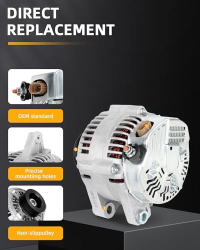 New Alternator Compatible for Toyota for Avalon 1998-2004 - size: 100AMP, style: for Toyota Avalon 98-04,for Sienna 98-03