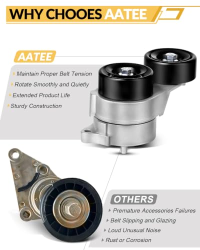 AATEE 38332 Belt Tensioner Assembly with Pulley For:-Honda Accord 2003-2012 - size: 38332