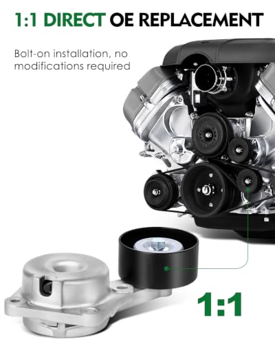 Belt Tensioner Assembly with Pulley for:-Ford Expedition 1997-2001 - size: 38133