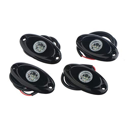 YONEDA Green Rock Lights for Trucks, 4 Pods, IP68 Waterproof - color: Green, size: 4 Pods