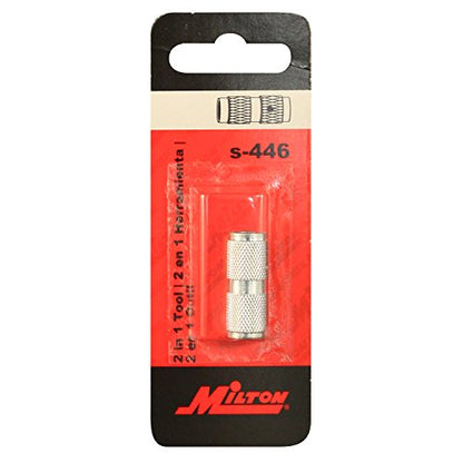 Milton S-446 2 in 1 Valve Core Tool (Pack of 2) - size: 1 Count (Pack of 2)