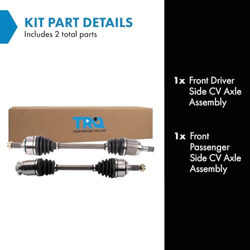 TRQ Front Driver and Passenger Side CV Axle Assembly Set 2 Piece - style: CSA32606