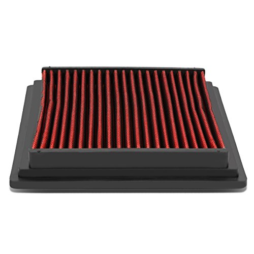 DNA Motoring AFPN-104-RD Clean Air Washable Drop In Panel Air Filter [Compatible with 8-11 Ranger / 97-04 Explorer / 01-05 Explorer Sport / 98-09 B2300-B4000 / 97-01 Mountaineer 4.0L] - style: 97-04 Explorer 4.0L