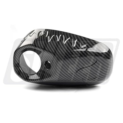 SWEER Motorcycle Exhaust Pipe Carbon Fiber Compatible With Yamaha XMAX 250 300 400 2017-2024 Heat Shield Cap Anti-Scalding Shell Guard