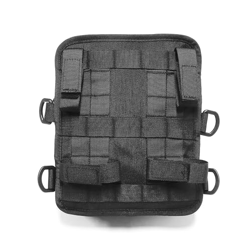 MZS Motorcycle Handlebar Bag, 6.5L Dual Use Molle Pouch Black - size: 6.5L