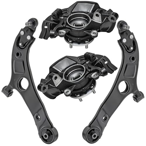 Detroit Axle - Front Steering Knuckles and Wheel Hub Bearings Lower Control - size: 4CU47770/4PC