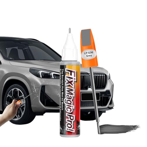 Touch Up Paint for Cars, Automotive Paint Scratch Repair, Two-In-One Car Touch Up Paint Fill Paint Pen, Car Accessories Scratch Remover Pen Universal for Scratch Repair Various Cars (Gray) - color: Gray