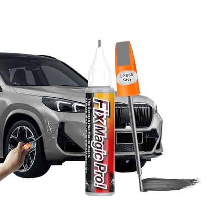 Touch Up Paint for Cars, Automotive Paint Scratch Repair, Two-In-One Car Touch Up Paint Fill Paint Pen, Car Accessories Scratch Remover Pen Universal for Scratch Repair Various Cars (Gray) - color: Gray