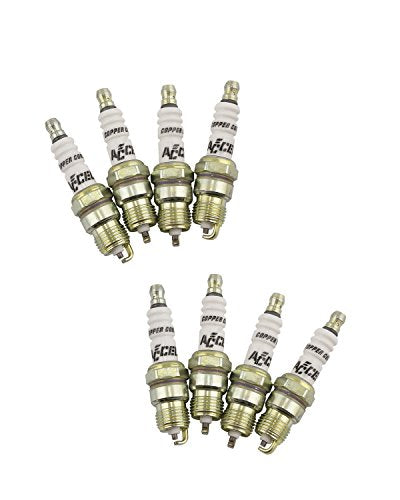 ACCEL 8198 Performance U-Groove Header Spark Plug - Pack of 8