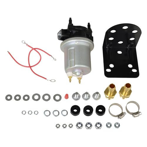 P4600HP Inline Universal Electric Fuel Pump Compatible with Ethanol/Methanol/Diesel/Gasoline Suitable for Agricultural, Industrial, Marine, RV