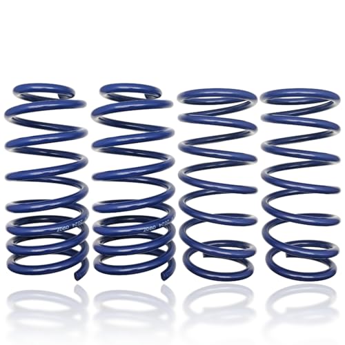 TH-06CIVIC 1.5" Front & Rear Drop Lower Height Coil Blue Set of 4 | Fit for 2006-2011 Honda Civic | Lowering Sport Springs Kit