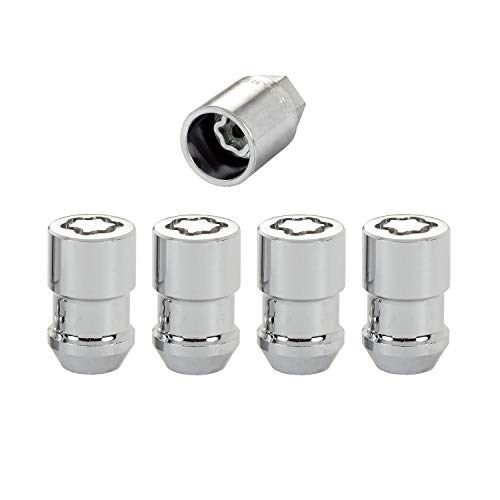 MCGARD 24132 Chrome Cone Seat Wheel Locks (7/16" - 20 Thread Size) - Set of 4