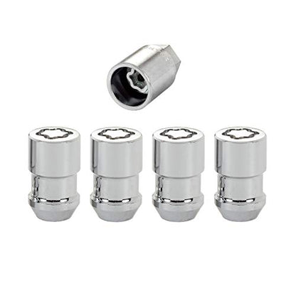 MCGARD 24132 Chrome Cone Seat Wheel Locks (7/16" - 20 Thread Size) - Set of 4