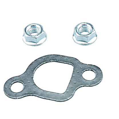HZ Muffler Kit for Honda GX120 GX160 GX200 Engine Harbor Freight 212 173 Lifan Rato Go Kart Generac Champion 163cc 196cc 208cc Engine (Pack of 2) - size: Standard (Pack of 2)
