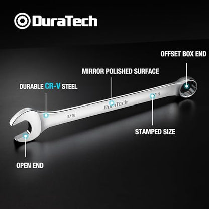 DURATECH 9/16" Combination Wrench, SAE - size: 9/16"