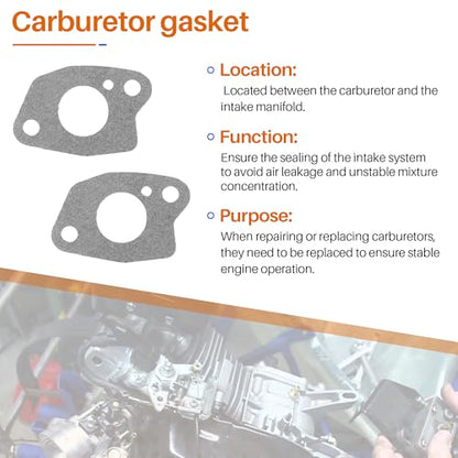 SUNJIKA Gasket Kit for Predator 212cc GX160 GX200 Engine,2 Sets