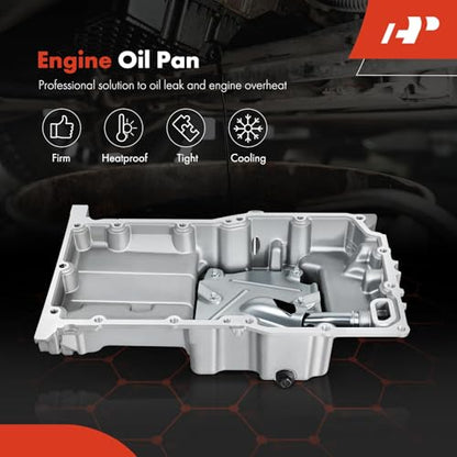 A-Premium Engine Oil Pan Sump with Drain Plug - style: Oil Pan Only