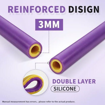 1/2" ID-5Ft(ID 12mm) Heater Hose Enhanced Double Reinforcement - color: Purple, size: 1/2" ID-5Ft(ID 12mm)