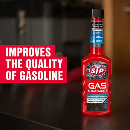 STP Gas Treatment, Fuel Intake System Cleaner, Bottles, 5.25 Fl Oz, Pack of 12 - style: Gas Treatment (12 Pack)