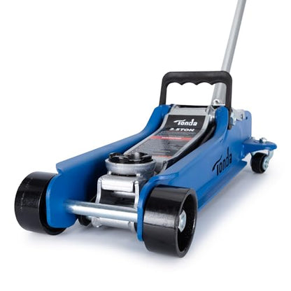 TONDA 2.5 Ton Low Profile Floor Jack, 5,000 Lb Hydraulic Car Jack - color: BLUE