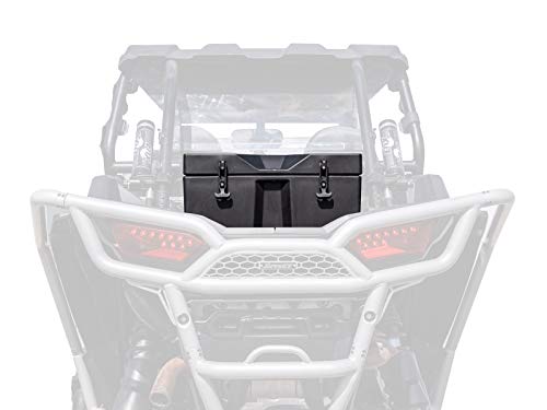 SuperATV Heavy Duty Insulated Rear Cooler/Cargo Box for Polaris RZR XP Models (See Fitment) | 50-Liter Capacity | Built in Drain Plug | Insulated to Keep Drinks Cold