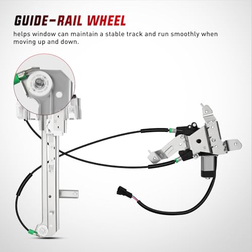 Nilight Power Window Regulator/Motor for Chevy Tahoe 2002-2006 Rear Right - size: 748-229, style: Rear Passenger