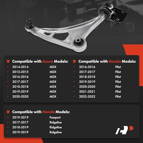 A-Premium Front Right Lower Control Arm, with Ball Joint & Bushing - style: Front Right Wheel (Passenger Side)