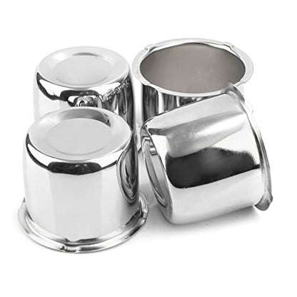 4Pcs 3.15" OD 2.68" H Push Through Trailer Wheel Center Cap for Rim - color: Chrome, size: 3.15" Hub 2.68" H
