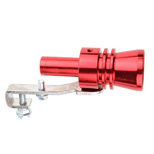 Car Muffler Turbo Whistle Exhaust Pipe Roar Maker XL Red