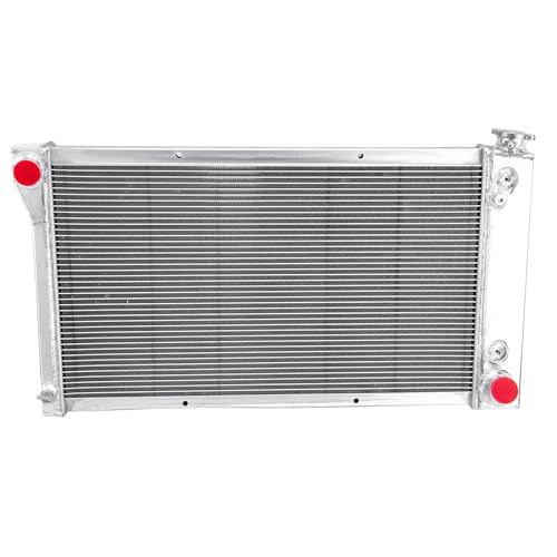 CU369 3 Row Aluminum Radiator for 1967-1972 Chevy GMC C/K Series C10/C20/K10/K20/K30 Pickup Jimmy Blazer Suburban Truck V8 Radiador Crossflow Radiators 1968 1969 1970 1971 67 68 69 70 71 72
