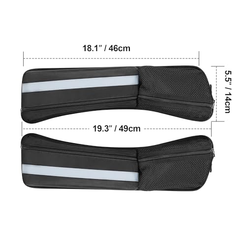 Rexmica 2pcs Hard Saddlebag Lid Organizer Fit for Harley Davidson 1993-2022