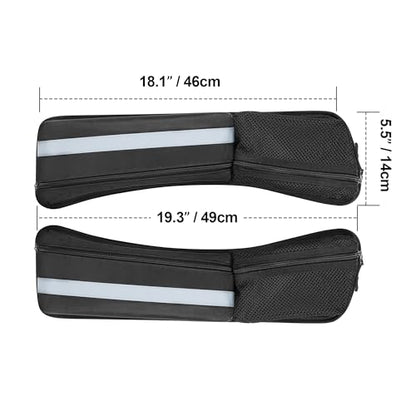 Rexmica 2pcs Hard Saddlebag Lid Organizer Fit for Harley Davidson 1993-2022