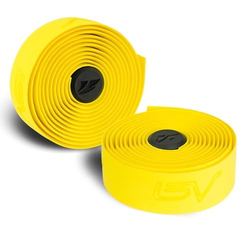BV EVA Road Bike Handlebar Tapes, Bicycle Bar Tape, Cycling Handle Wraps – 2 Rolls - color: Yellow