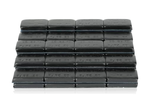 Black Adhesive Stick on Wheel Weights, 1oz Tire Balancing Weights, 72pcs - color: Black