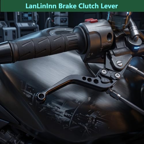 Motorcycle Brake and Clutch Levers Fit For ZX-6R ZX636 2019-2024 2025 2026 - color: Black