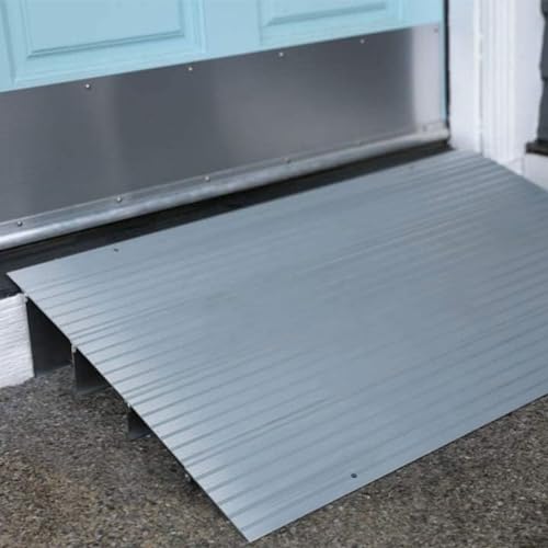 EZ-ACCESS Transitions Modular Entry Ramp, Self Supporting, Aluminum, 4 in - size: 4 Inch