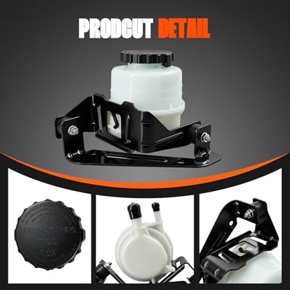 603-678 Power Steering Reservoir Tank with Bracket - size: 603-678