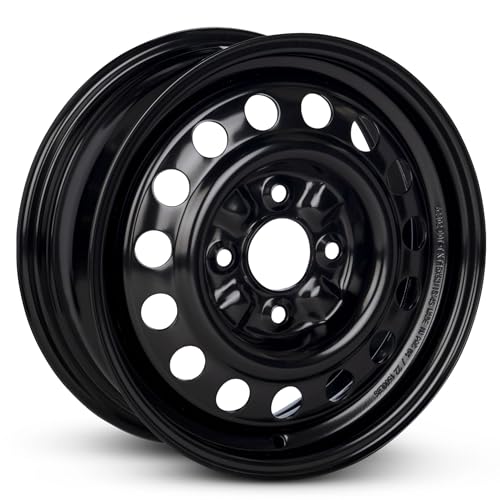 16x6.5 in Steel Wheel Rim 5 Lug 115mm 40mm Offset 70.3mm CB| Powder-Coated Black finish Fits 2005-2009 Chevy Equinox | New OEM Replacement | 22969718 - size: 16x6.5 inch