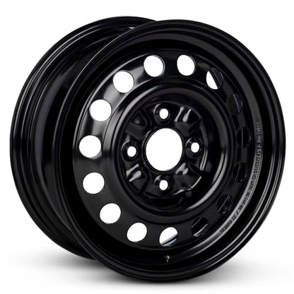 16x6.5 in Steel Wheel Rim 5 Lug 115mm 40mm Offset 70.3mm CB| Powder-Coated Black finish Fits 2005-2009 Chevy Equinox | New OEM Replacement | 22969718 - size: 16x6.5 inch