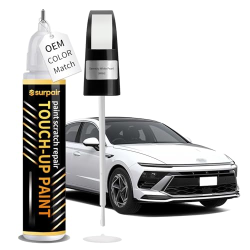Serenity White Pearl W6H Touch up Paint for Hyundai Car Paint Pen - color: Serenity White Pearl (W6H)