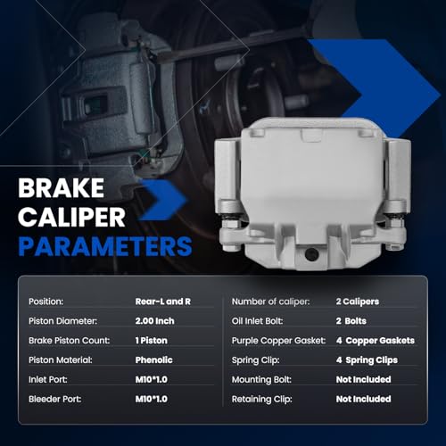 Rear Brake Caliper Assembly for Chevrolet Silverado 1500 Tahoe - size: Rear [18B5031 & 18B5030]