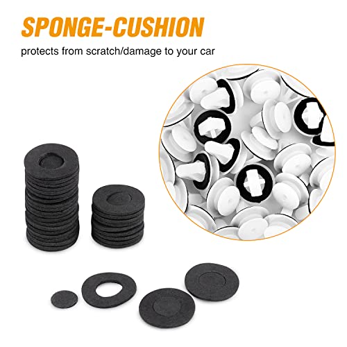 GOOACC 50Pcs Car Door Trim Panel Retainer Clips for Mazda - color: 50Pcs Door Trim Panel Retainer