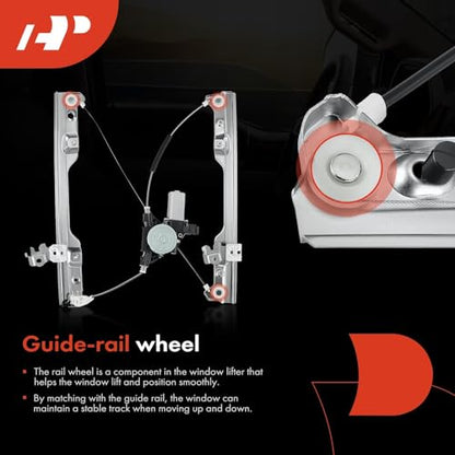 A-Premium Front Driver Side Power Window Regulator with Motor (6-pin) - style: Front Driver Side (LH)
